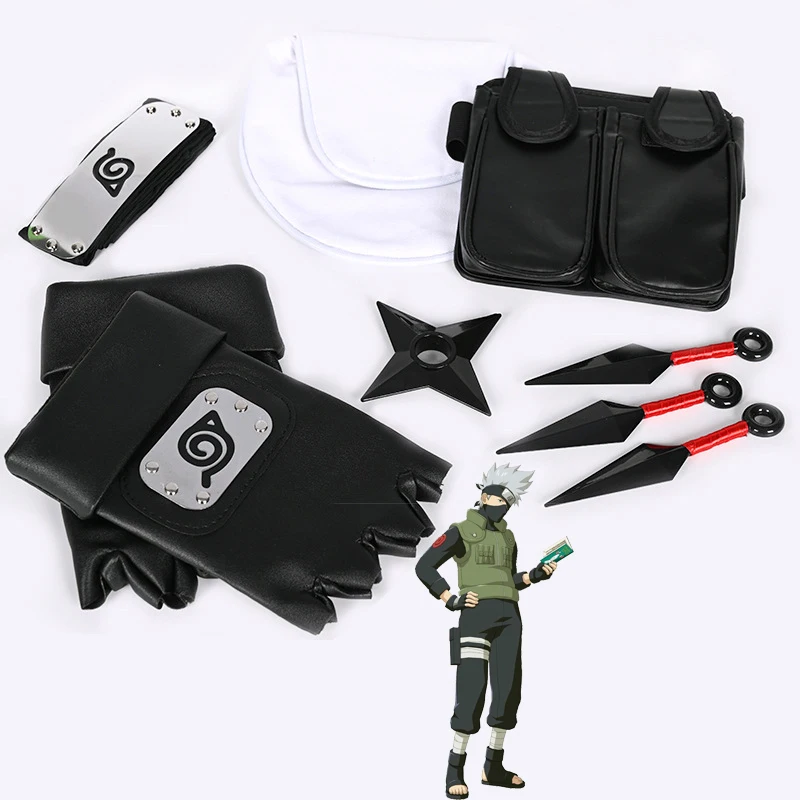 Обувь для косплея героя Хатаке Какаси из аниме Косплэй реквизит перчатки