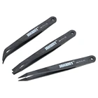 3 шт.компл. плоскиезаостренныеизогнутые пинцеты пластиковые пинцеты Инструменты для ремонта телефонов и ноутбуков набор антистатических пинцетов