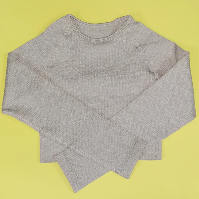 Khaki Top Комплект из 2 предметов, тренировочная одежда для женщин, спортивный комплект с бюстгальтером и леггинсами, спортивная одежда для женщин, одежда для спортзала, комплект для занятий йогой - Цвет: Khaki Top