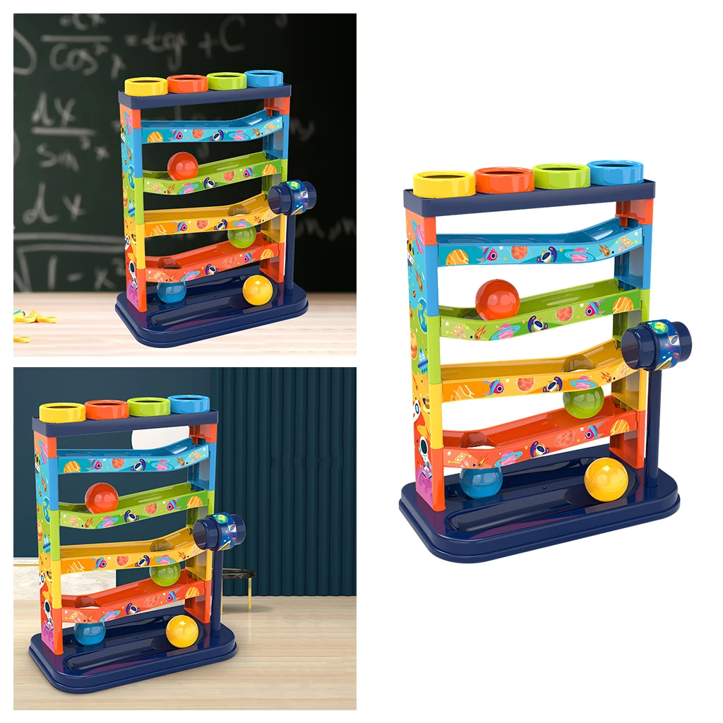 Детская Машина рампа игрушки мяч гоночные треки для малышей с 10