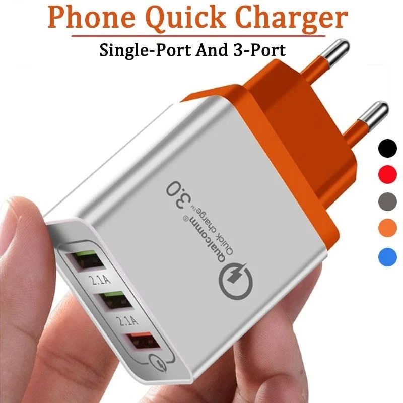 Qc 3 0 Usb быстрое зарядное устройство док станция Qualcomm Qc3.0 порта USB для IPhone Samsung Huawei