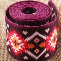 38mm geometric pattern ethnic webbing soft smooth red purse bag belt strap woven handbag handle 1 5 purse straps webbing