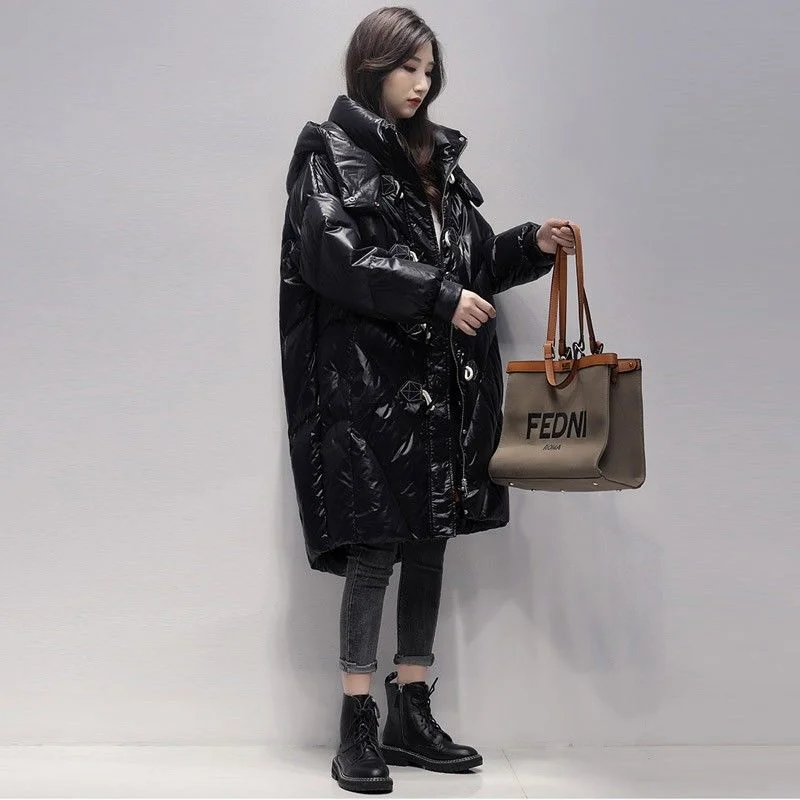 2021 Winter 90% White Duck Women's Down Long Puffer Jacket Goose Feather Coat Big Size Jackets For Women Overcoat Outerwear