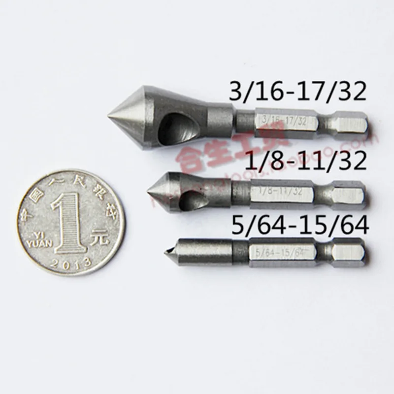 Нож для снятия фаски 90 градусов с шестигранным хвостовиком дюймов наклонная