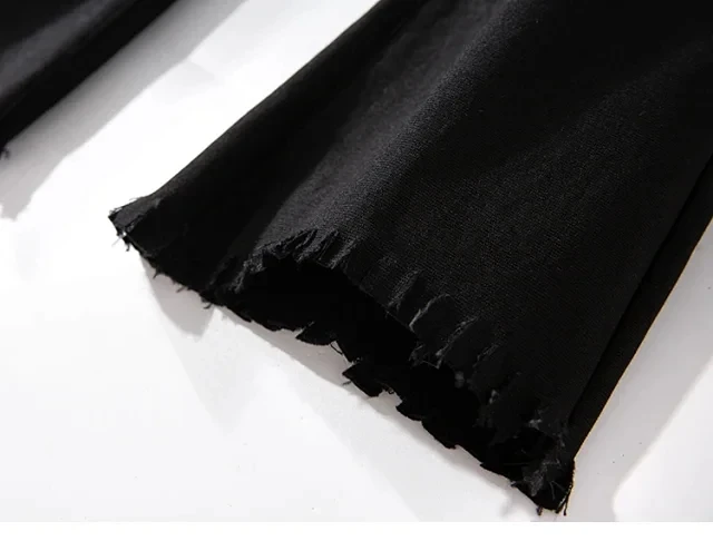 

Women's Black Casual Pants Sashes 2020 Early Autumn Female Flare Trousers with Pockets