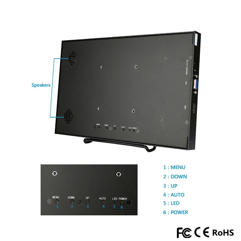 10,1 дюймов ips 1920x1200 HD разрешение портативный lcd игровой монитор ПК для PS3/PS4/XBOx360 с интерфейсом VGA/HDMI Встроенный динамик