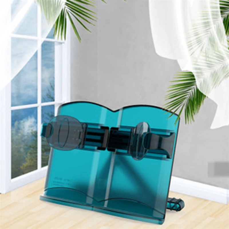 

Portable Bookend Stand Reading Book Stand Books Recipe Shelf Folding Holder Organizer for Office School