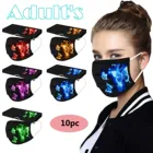 Маска одноразовая трехслойная из нетканого материала с фильтром, маска с принтом бабочки для женщин и мужчин, дышащая черная маска для лица для взрослых, 10 шт.