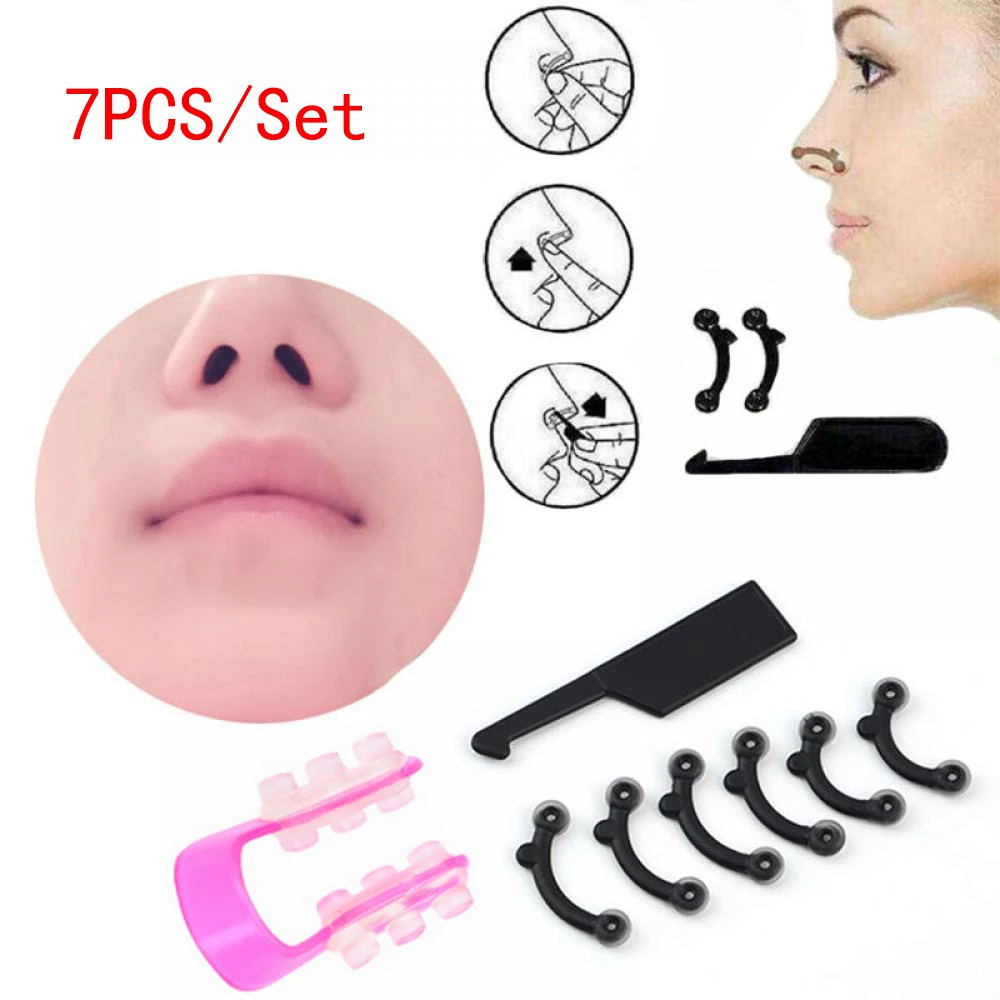 7 шт./компл. 3 размера красота поднятие носа мостик формирователь массажный
