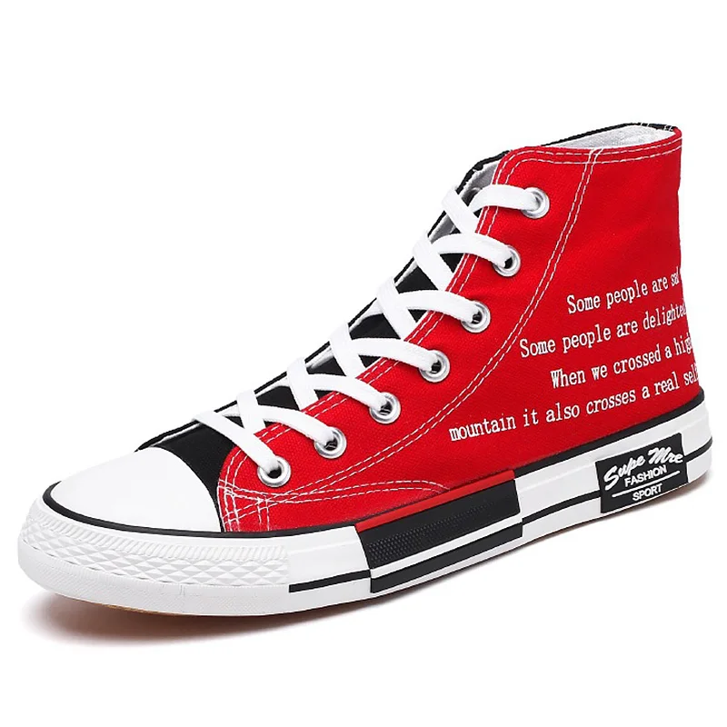 

Vulcan Shoes Boys Sport Shoes High Top Canvas Sneakers Men Designer Unisex Sneakers Flat Casual School Shoes Man 2021 Fashion