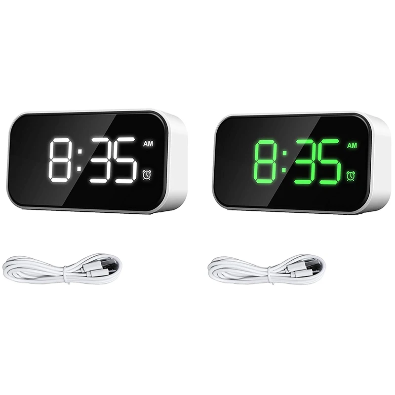 Светодиодный Будильник с простым управлением простое Повтор сигнала