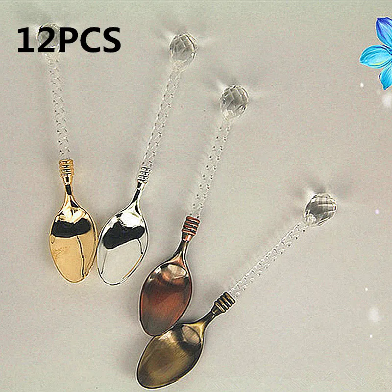 12 шт. в упаковке Винтаж Королевский Стиль резные с украшением виде кристаллов