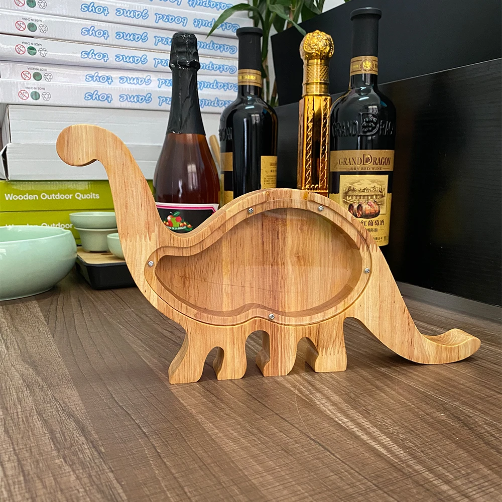 Милый копилка в виде динозавра свиньи кота рыбы медведя животных для монет