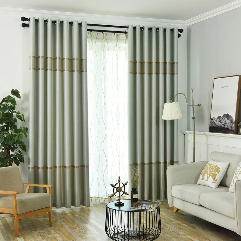 Современные затемняющие шторы для окон готовые занавески однотонные гостиной