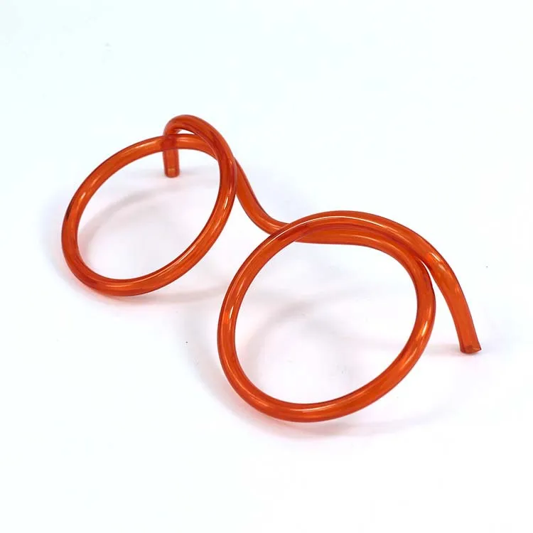 New Funny Children's Glasses Straw Creative Art DIY Shape Reusable Environmental Protection Party School Drink Tool |
