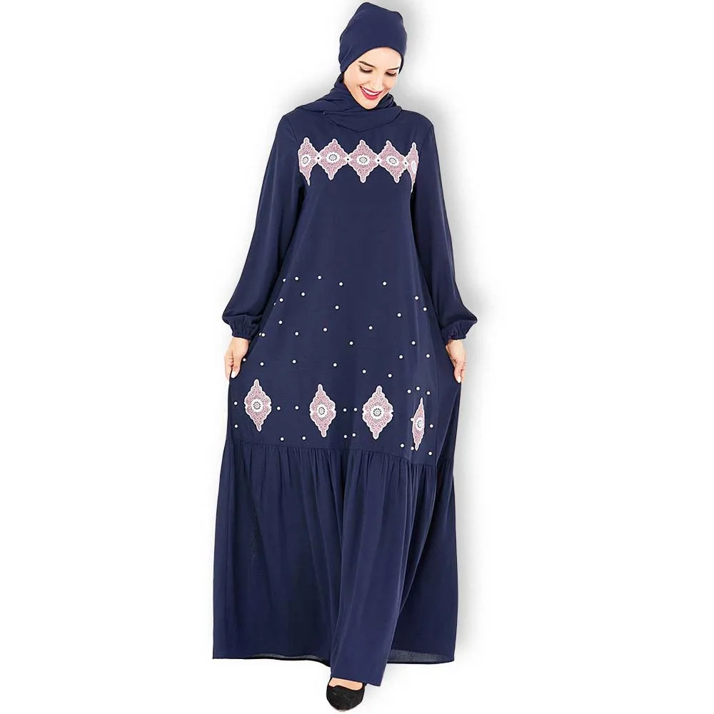 Платье-макси с длинным рукавом вышивкой | Тематическая одежда и униформа