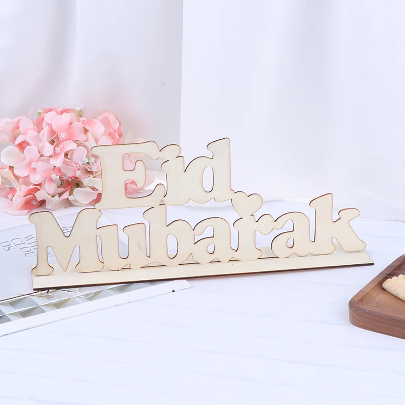 

1PC EID Wooden Pendant EID MUBARAK Decor Pendants Ramadan Decor Islam Decor