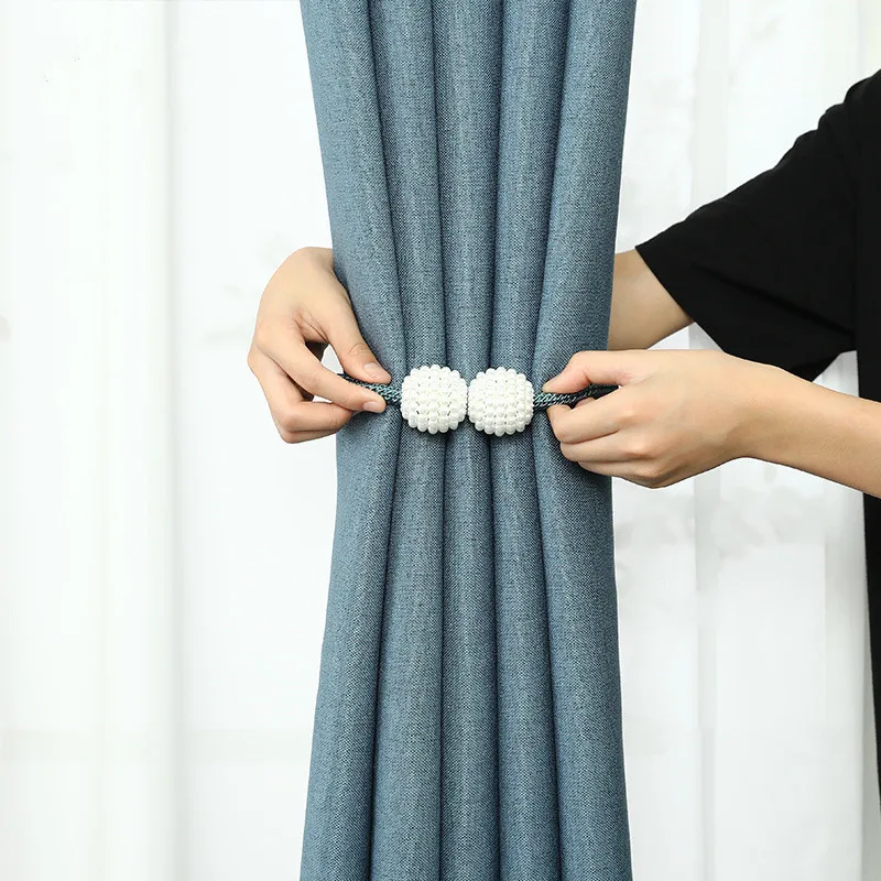 Магнитные зажимы для занавесок с жемчужным шариком 2 шт.|Декоративные аксессуары