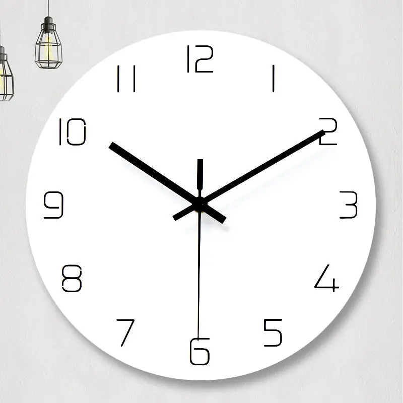 

Mute Clock Wall Clock Living Room Creative Home Modern Minimalist Fashion Personality Clock Bedroom Quartz Clock Wall Watch