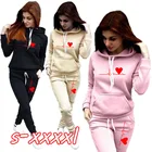 Женские спортивные костюмы, спортивные брюки, повседневные толстовки, флисовый свитшот, Женская куртка, спортивные штаны, одежда в стиле Харадзюку