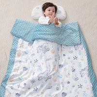 baby pom pom blanket newborn swaddle cloth wrap kids quilts thicken infant envelope wrap sleeping bag autumn winter nap blanket
