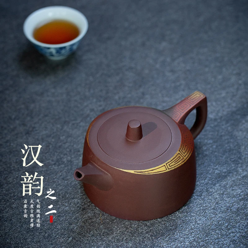 

GeJunTao fang один чайник Исин НЕОБРАБОТАННАЯ руды известный рука большая рекомендуется из фиолетовой глины чайный набор кунг-фу