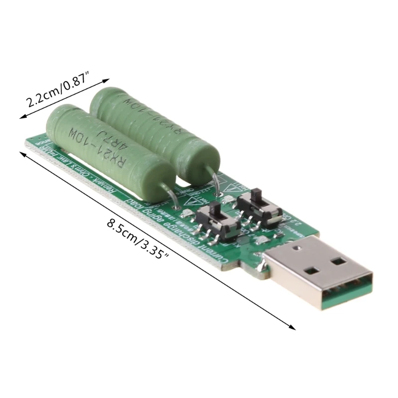 USB резистор электронная нагрузка с переключателем регулируемый 3 ток 5 в тестер