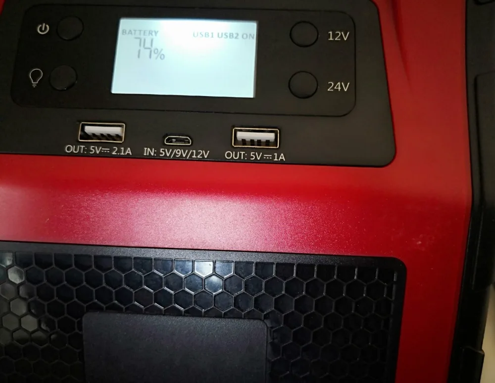 

American Tech 12v 24v 46800mah 2000A Peak Jump Starter LED Flashlight Power Bank Auto Battery Supply Power for car boat tank