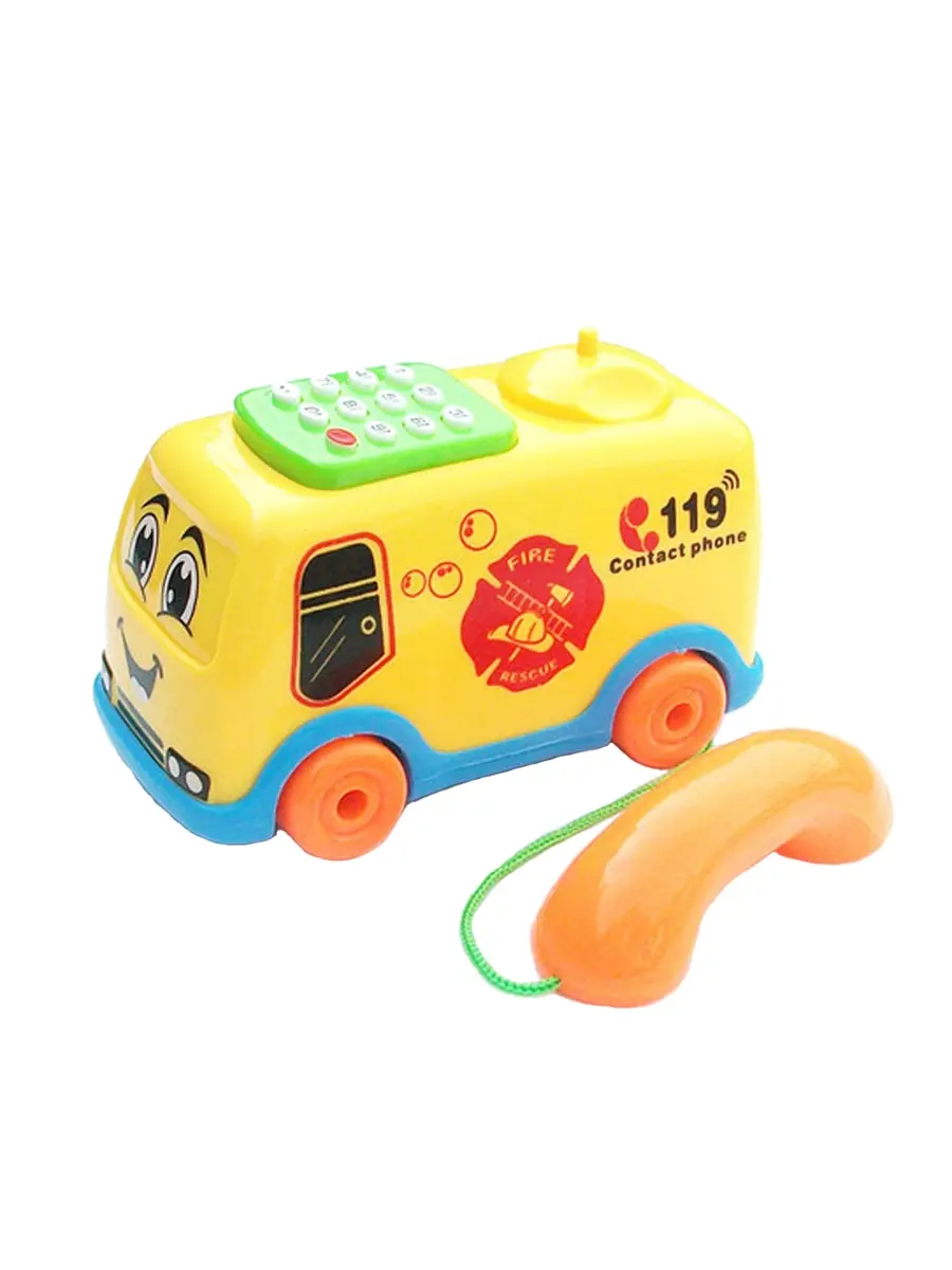 

Baby Toys Music Cartoon Bus Phone Educational Developmental Kids Toy Gift