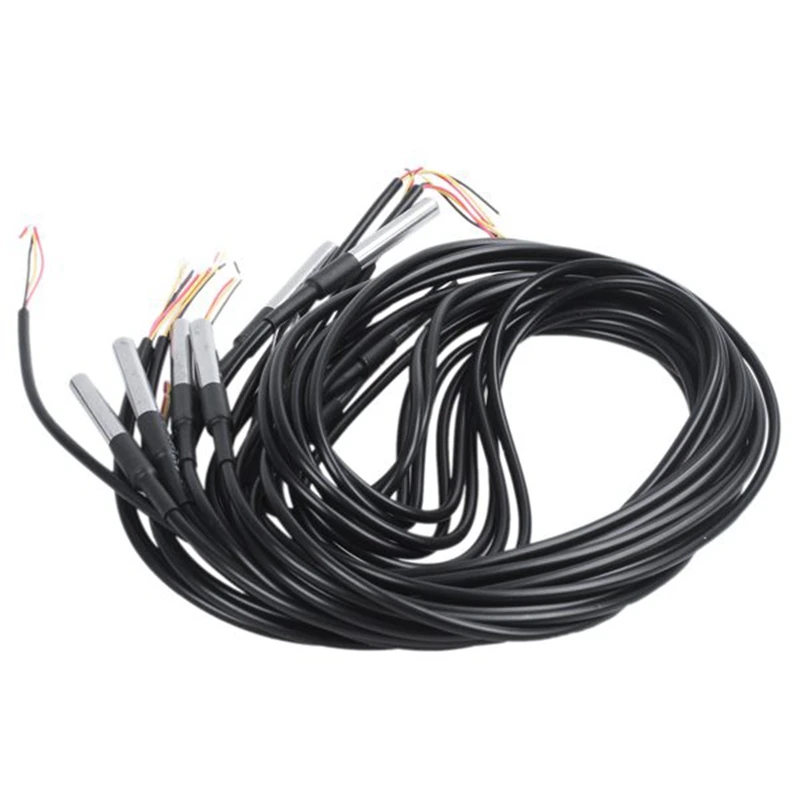 

20Pcs/Lot Waterproof DS18B20 Temperature Probe Temperature Sensor 18B20