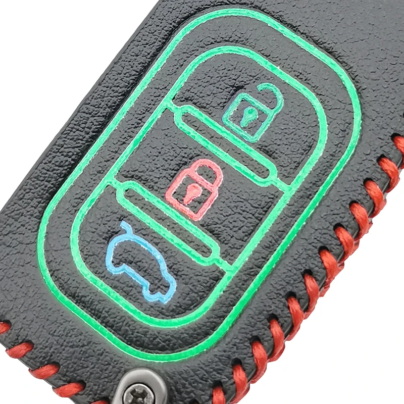 Luminous Leather Car Key Case Cover Key Wallet for Lada Vesta Granta XRay Kalina Priora Sedan Sport 3 Buttons protect shell