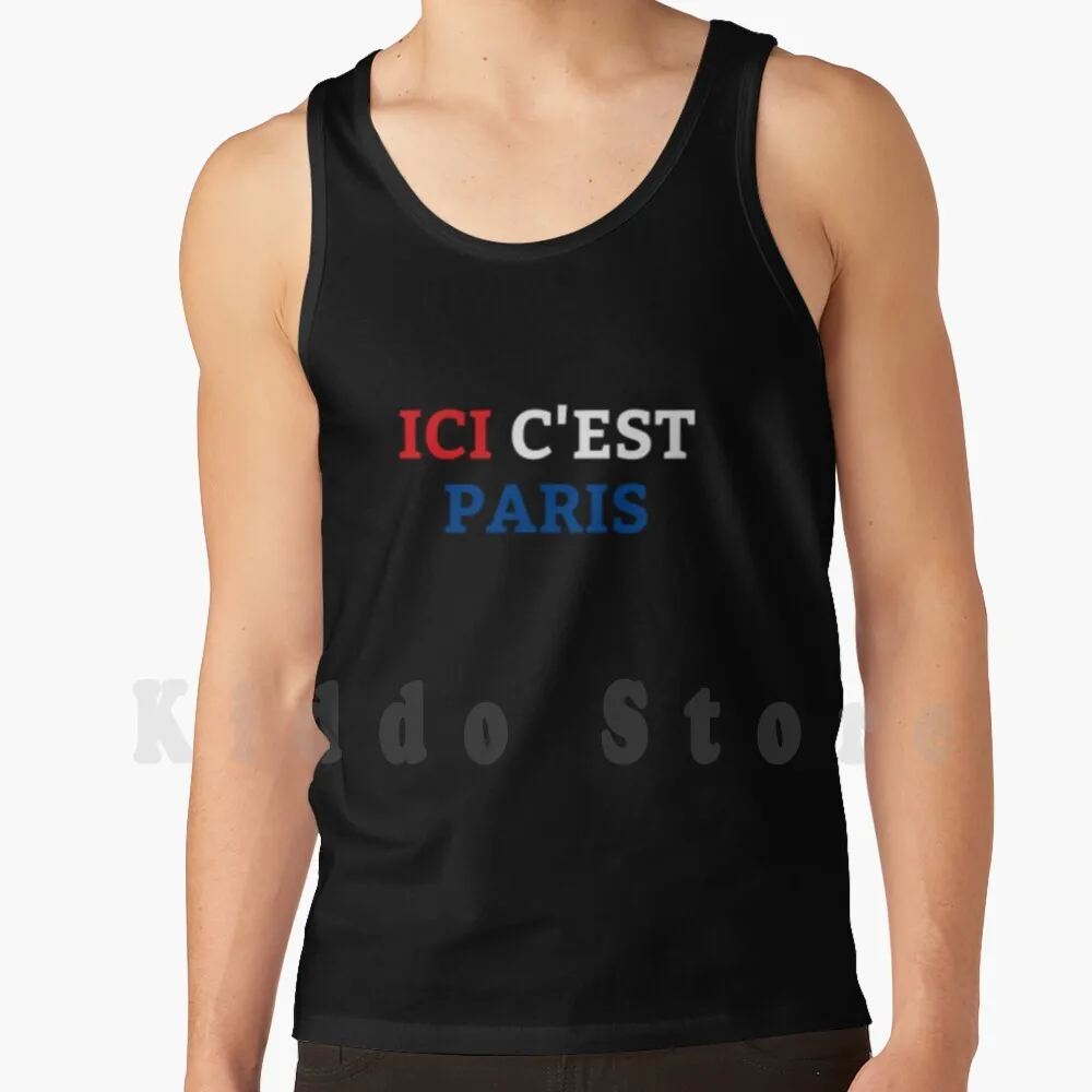 

Ici C'est Paris Tank Tops Vest Sleeveless Football Soccer Football Soccer Ici Cest Paris Parisians Kylian Jr Football