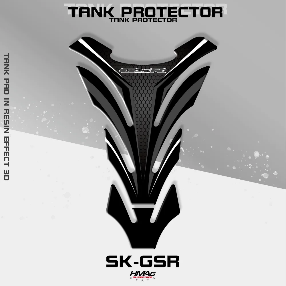 

For Fit SUZUKI GSR 600 750 1000 Motorcycle TANK PROTECTOR Gas Cap Pad Filler Protector Sticker Decal 4 Colors