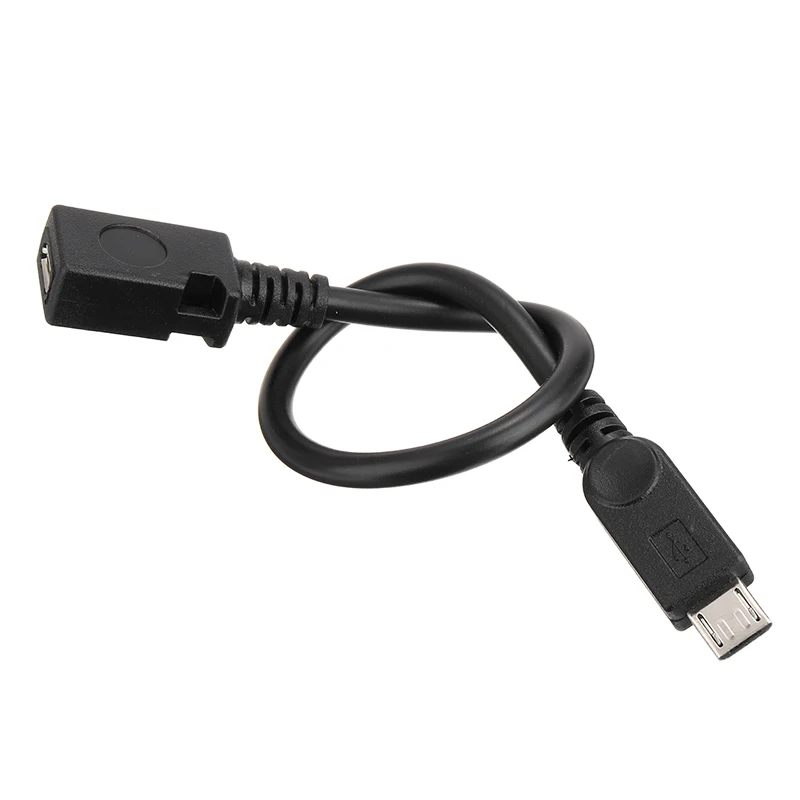 Mayitr 15 см Micro USB 2 0 Тип B штекер-гнездо M/F УДЛИНИТЕЛЬ зарядный черный кабель для