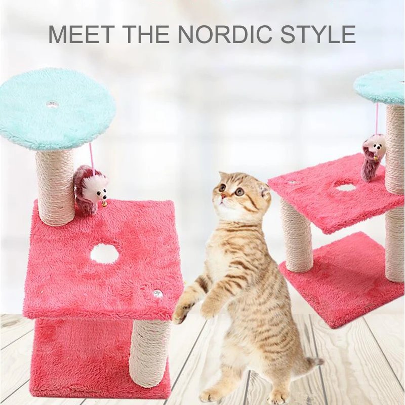 Съемная Когтеточка для кошек с рамой скалолазания игрушка прыжков товары