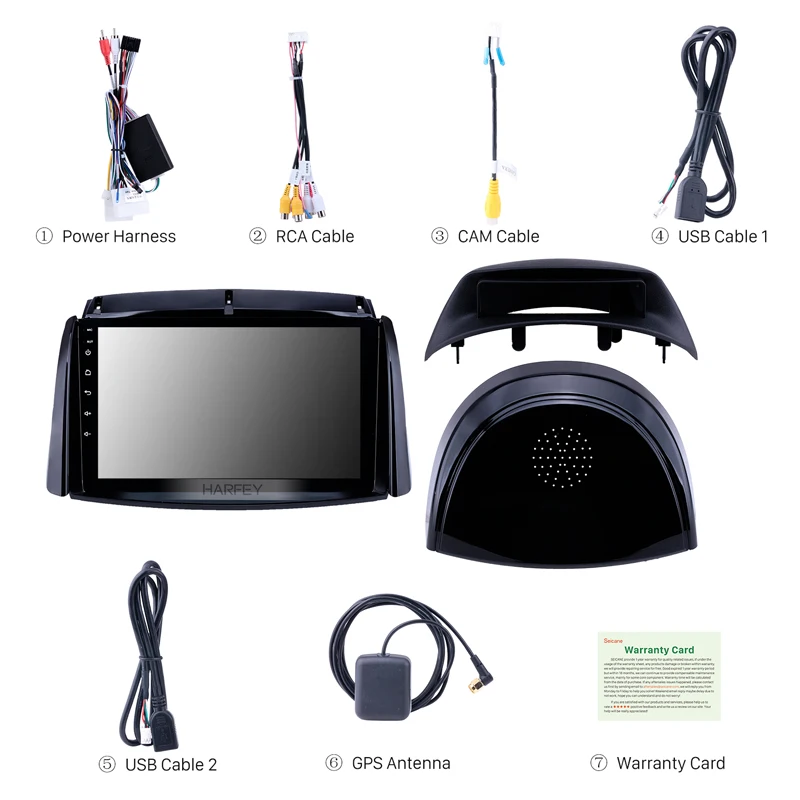 Harfey 2din " Android 8,1 автомобильный блок радио для 2009 2010- Renault Koleos gps радио USB AUX поддержка Carplay с диагностическим разъемом и цифровым видеорегистратором Цифровое ТВ
