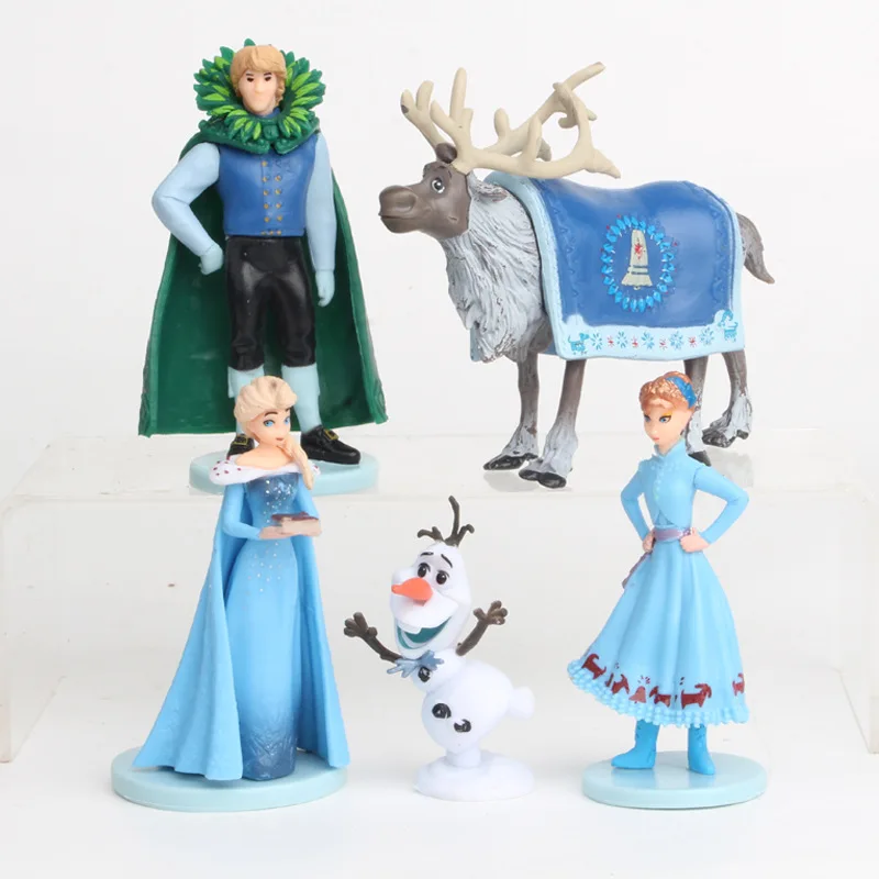 10 шт./компл. Frozen2 Снежная королева Эльза Анна ПВХ экшн-фигурки Олаф Кристоф Sven