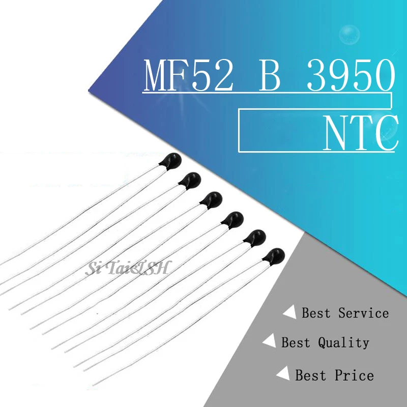 Терморезистор MF52AT MF52 B 100 NTC 3950 1K 2K 3K 5% K 5K 10K 20K 47K 50K 4 7 шт.|Резисторы| |