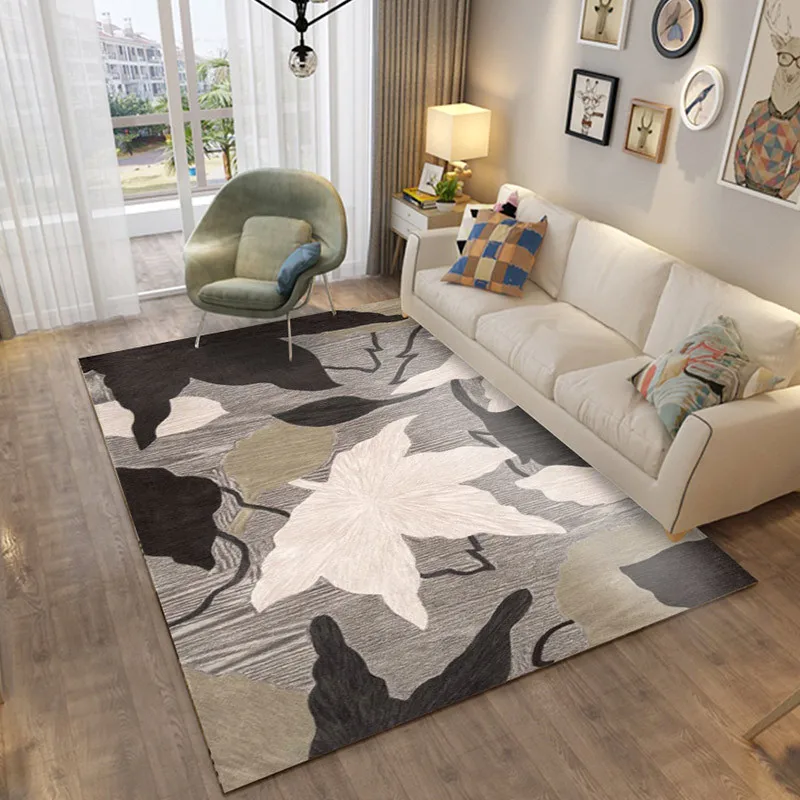 

Soft Rug Indoor Modern Shag Area Mat Silky Rugs Bedroom Floor Mat Baby Nursery Rug Children Carpet Gray 200x300CM