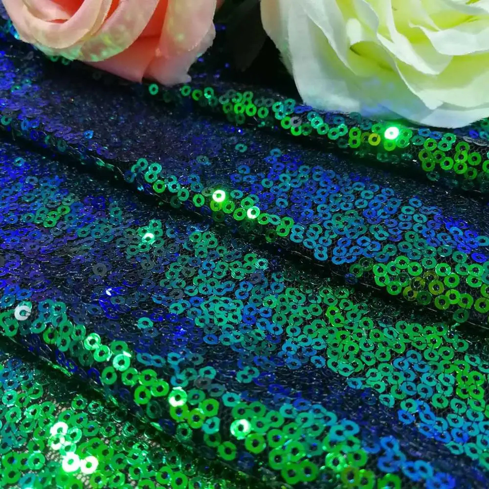 Sequin Table Runners Green Dining Runner 2 Pieces 12x108-Inch Party Wedding Decoration for Table-M1206 |