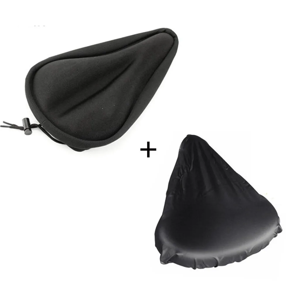 

1PC Soft Bike Bicycle Cycle Extra Comfort Gel Pad Cushion Cover For Saddle Seat Cycling Seat Shockproof Bicycle Saddle #30