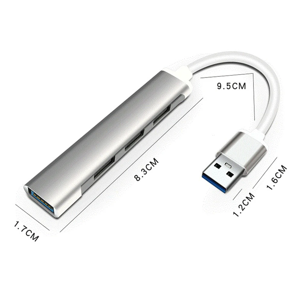 Usb Splitter 3.0 Hub One with Four Aluminum Alloy Extender Mini Docking Station Accessories Suitable for Home Laptops | Инструменты