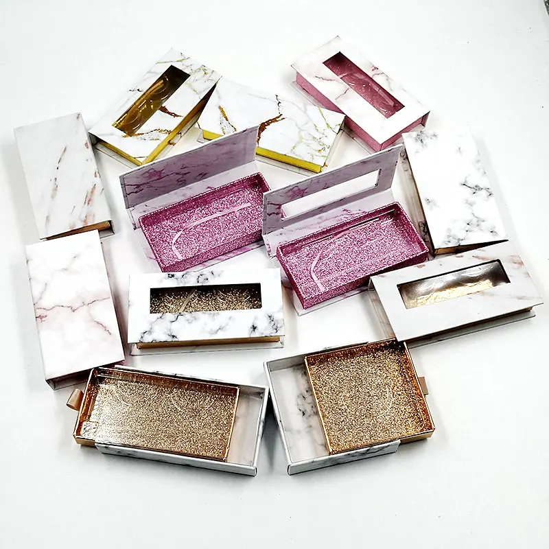 

Iflovedekd 10/20/30/40pcs Wholesale Lash Packaging Magnetic Case Customize Logo Square Boxes 3D Mink Eyelashes Cases