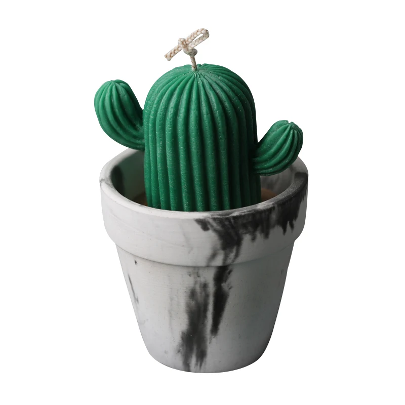 

Cactus candle mold Plaster Cactus Decoration Silicone Mold Scent Wax Candle Molds