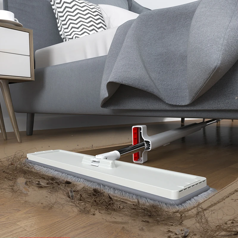 JOYBOS-fregona plana grande de 50 cm para el hogar, mopa h&uacute;meda y seca sin lavar a mano, pincel m&aacute;gico para piscina, mopa de limpieza para jard&iacute;n y Hotel-3