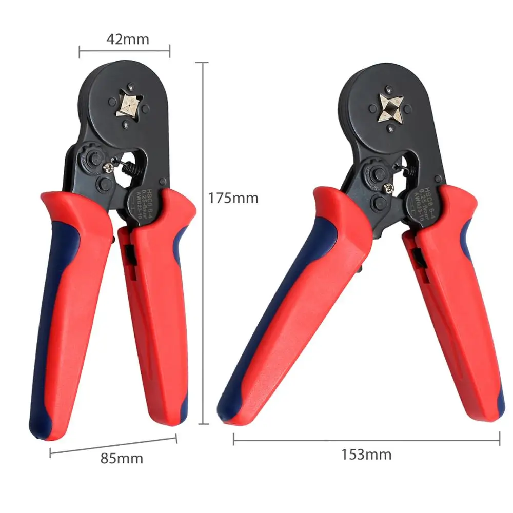 TANiCE Wire Ferrule Crimp Tool Kit With 175mm Hand Crimping Stripper And 1200Pcs Terminal Connectors For Ferrules | Обустройство дома
