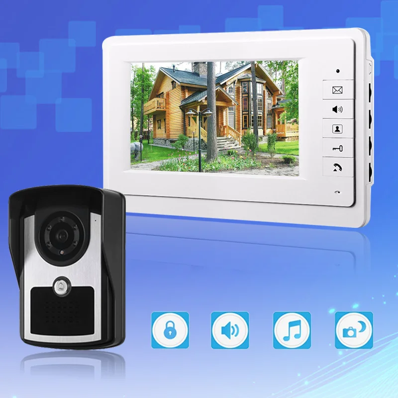 SYSD банковская селекторная связь 7 ''TFT цветной проводной видеодомофон с