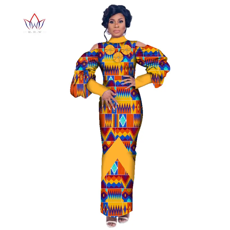 Женское платье макси с пышными рукавами длинное из Анкары длинным рукавом в