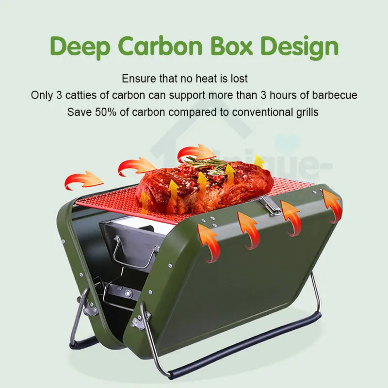 Новинка 2021 гриль для барбекю уличные портативные складные грили на древесном