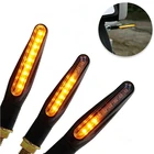 Сигнальные поворотники для мотоцикла, 2 шт., 12 Светодиодный